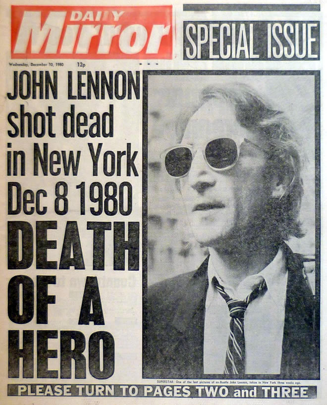 John Lennon Death Photo Dead