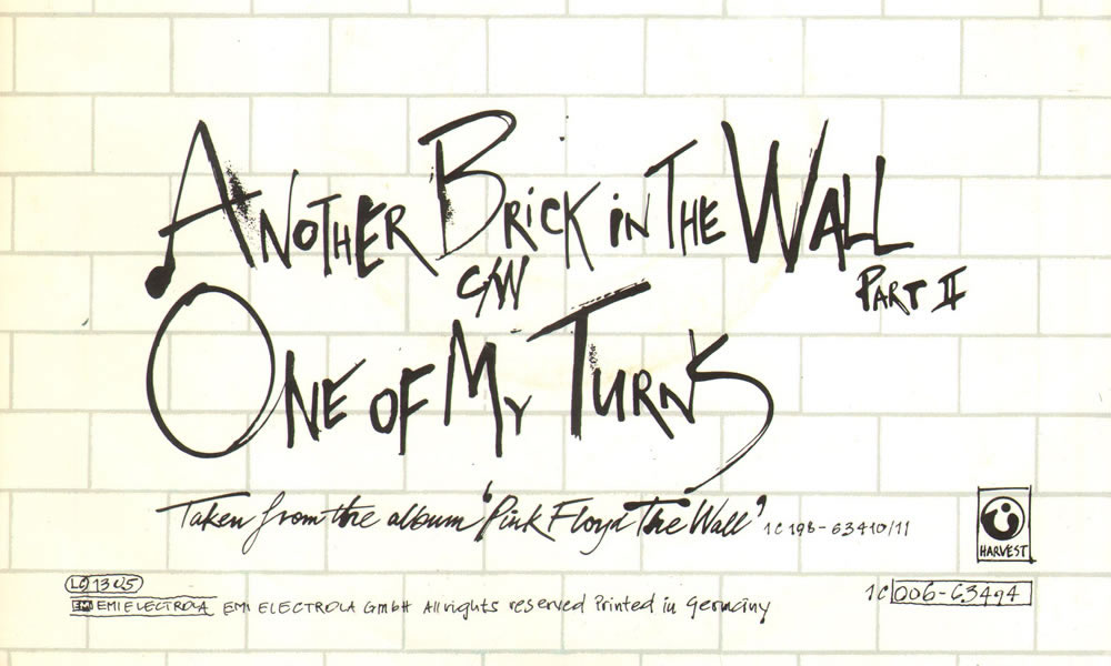 pink floyd the wall album numbers