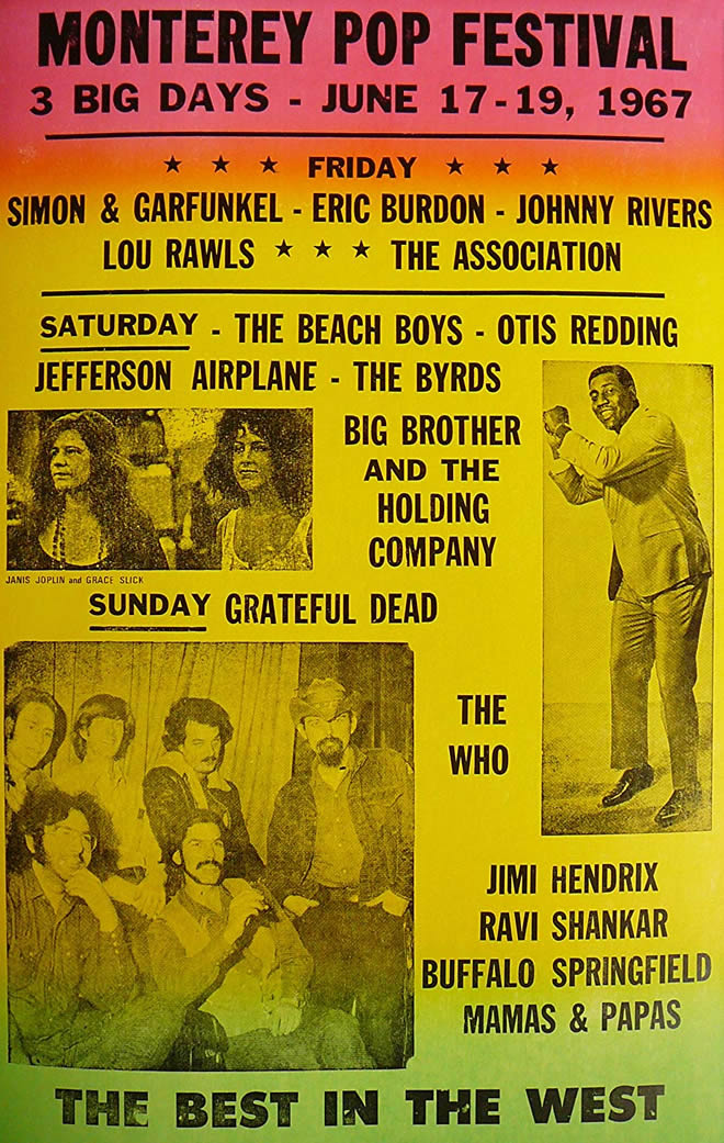 Top 91+ imagen monterey festival 1967 lineup